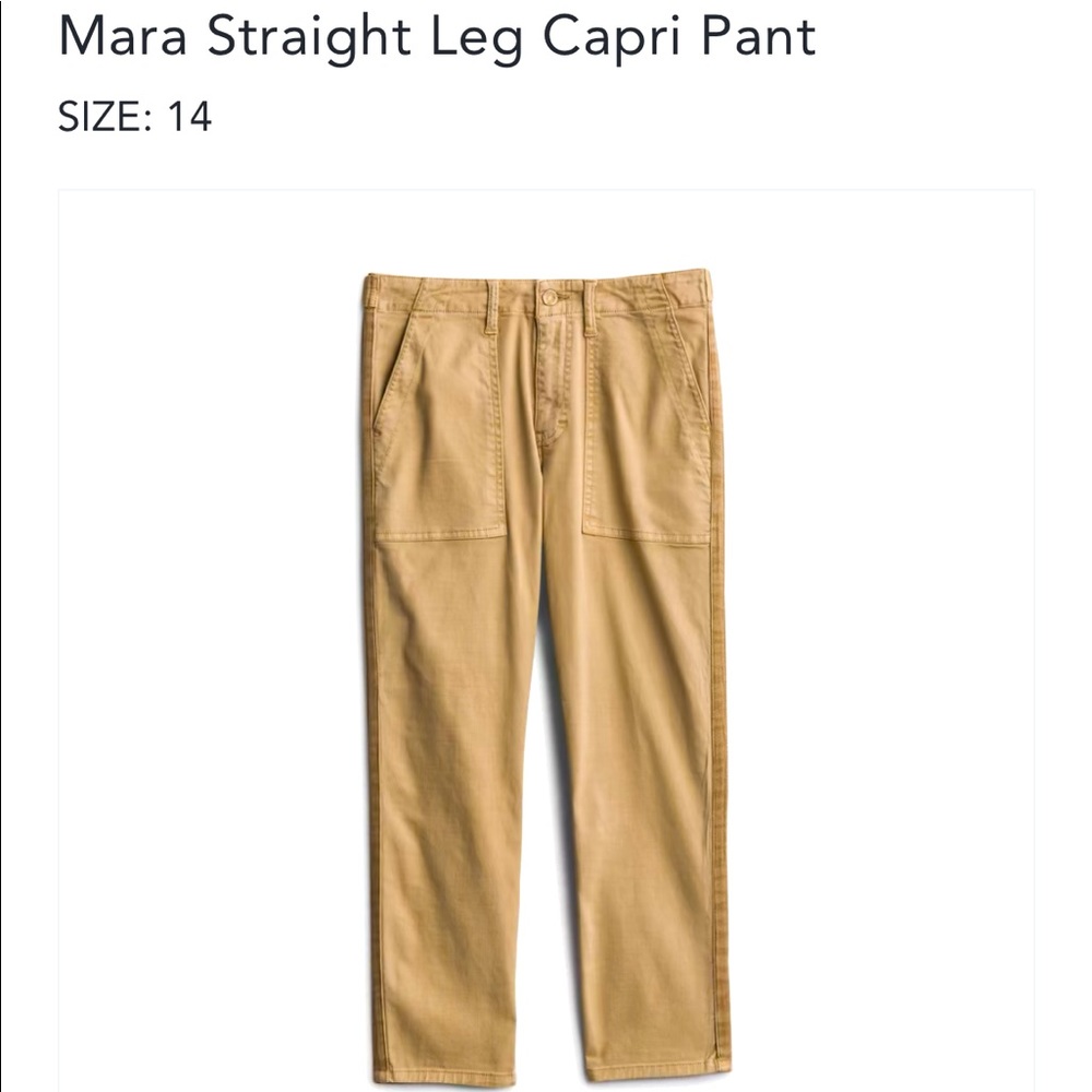 Pistola Mara straight leg capri pants NWT stitch fix